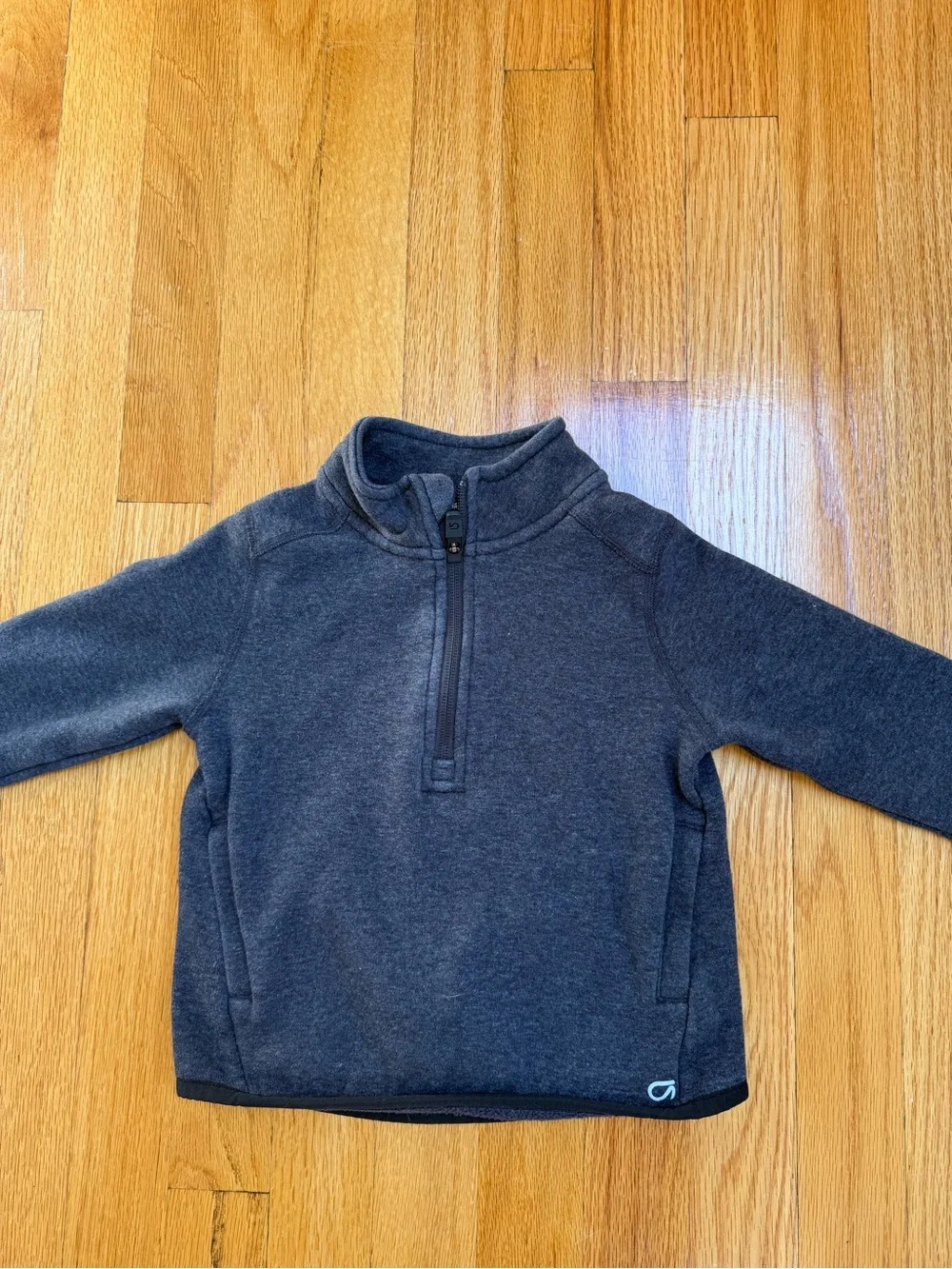 GAP Kids Dark Charcoal Quarter-Zip Pullover